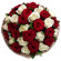 bouquet of red and white roses. Beijing