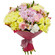 spray chrysanthemums carnations and alstroemerias